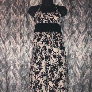 Black/White Flowered Dress
